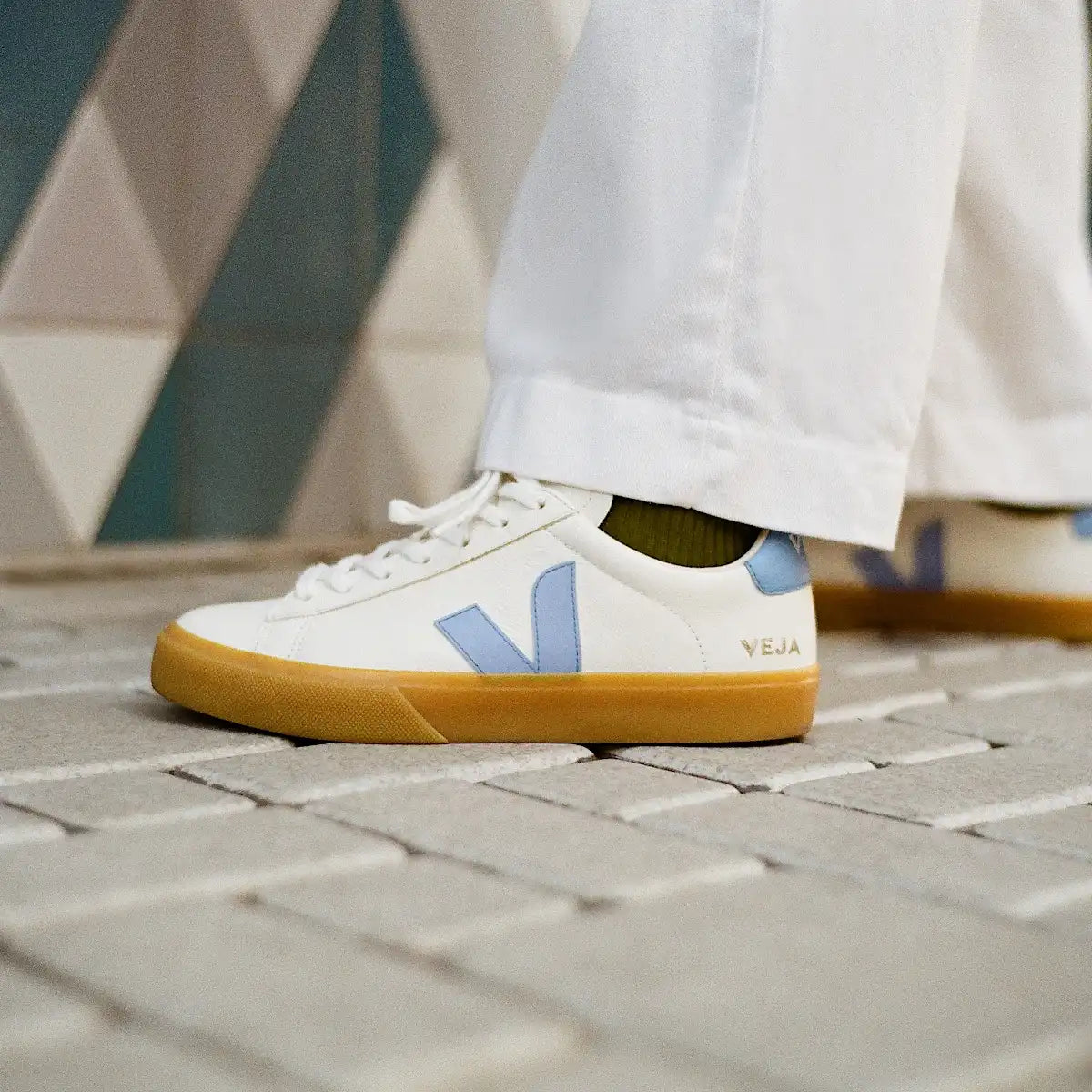 CAMPO LEATHER WHITE AQUA NATURAL