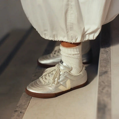 PANENKA LEATHER SILVER WHITE PIERRE BARK