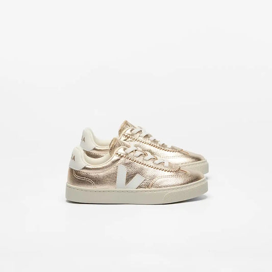VOLLEY ELASTIC LACES LEATHER PLATINE WHITE