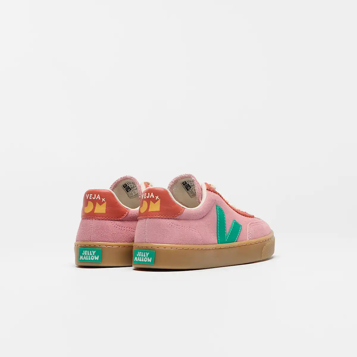 VOLLEY ELASTIC LACES SUEDE VEJA X JELLY MALLOW MARY