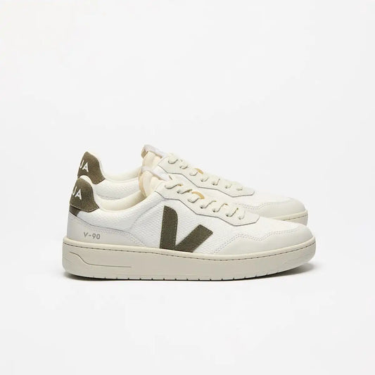 V-90 B-MESH WHITE KAKI
