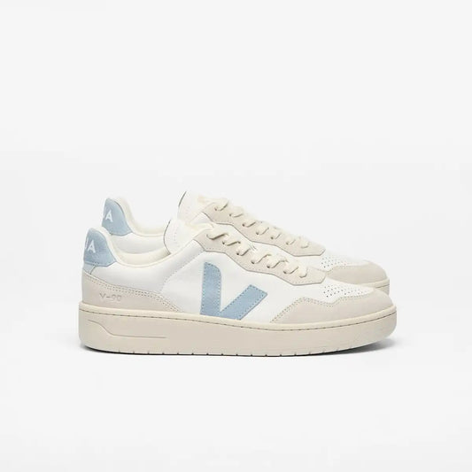 V-90 LEATHER WHITE STEEL